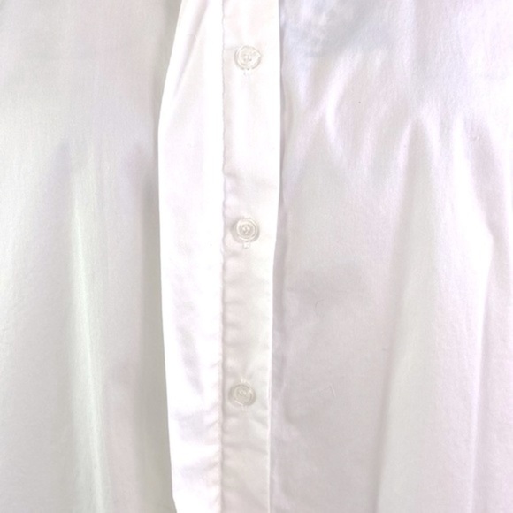 Marled Bell Sleeve White Blouse - Picture 5 of 10